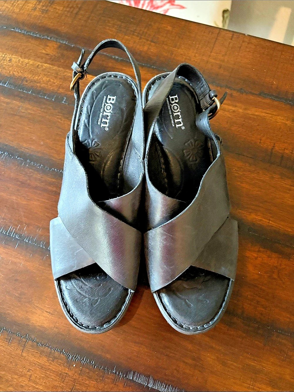 Born Black Strappy Sandals